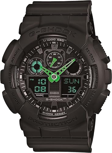 Casio GA-100 XL Series G-Shock - Reloj de cuarzo para hombre resistente a los golpes y al agua hasta 656 pies200 m Casio GA-100 XL Series G-Shock - Reloj de cuarzo para hombre resistente a los golpes y al agua hasta 656 pies200 m