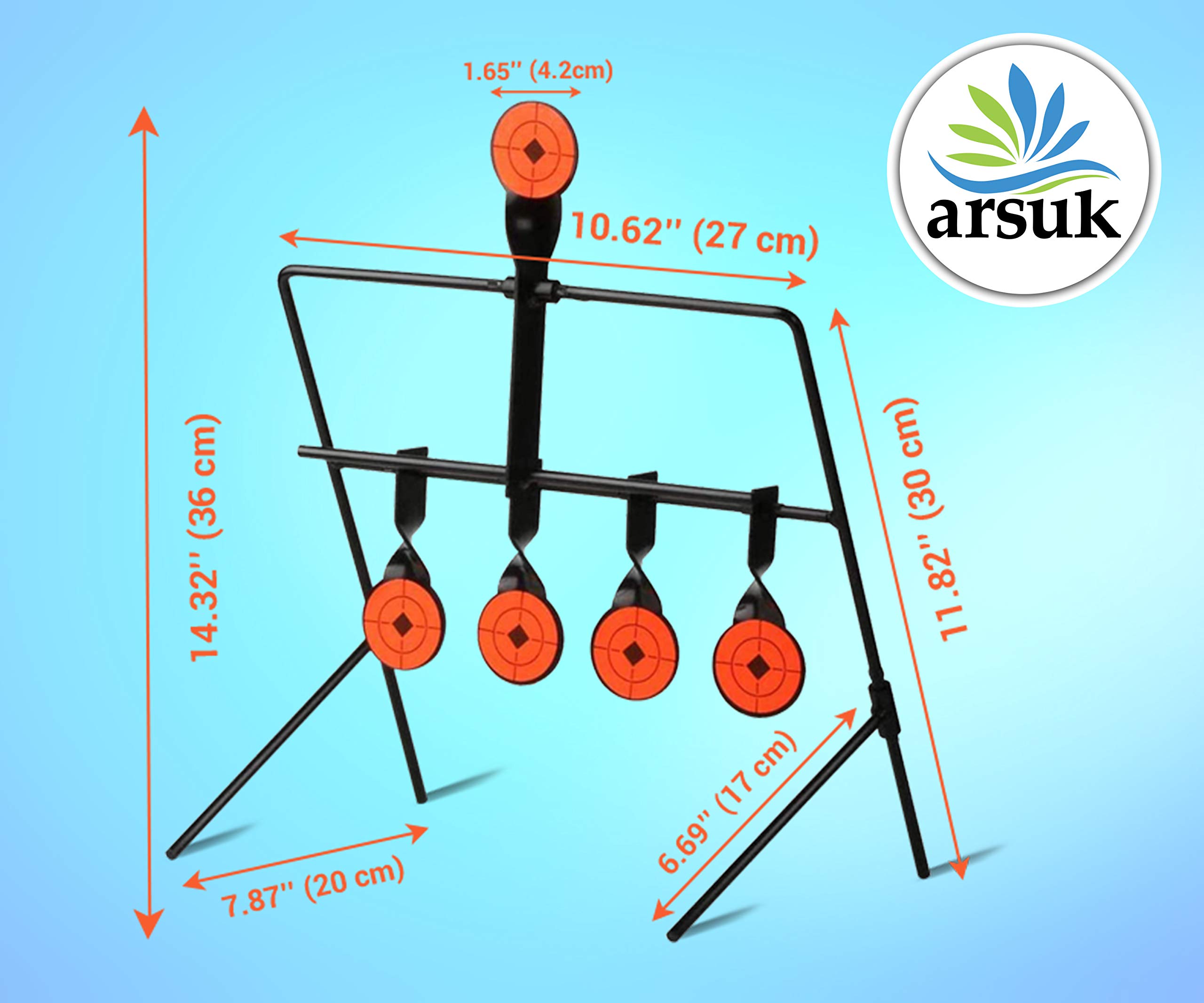ARSUK Airsoft Swinging Target Freestanding Self Resetting Holder Cone