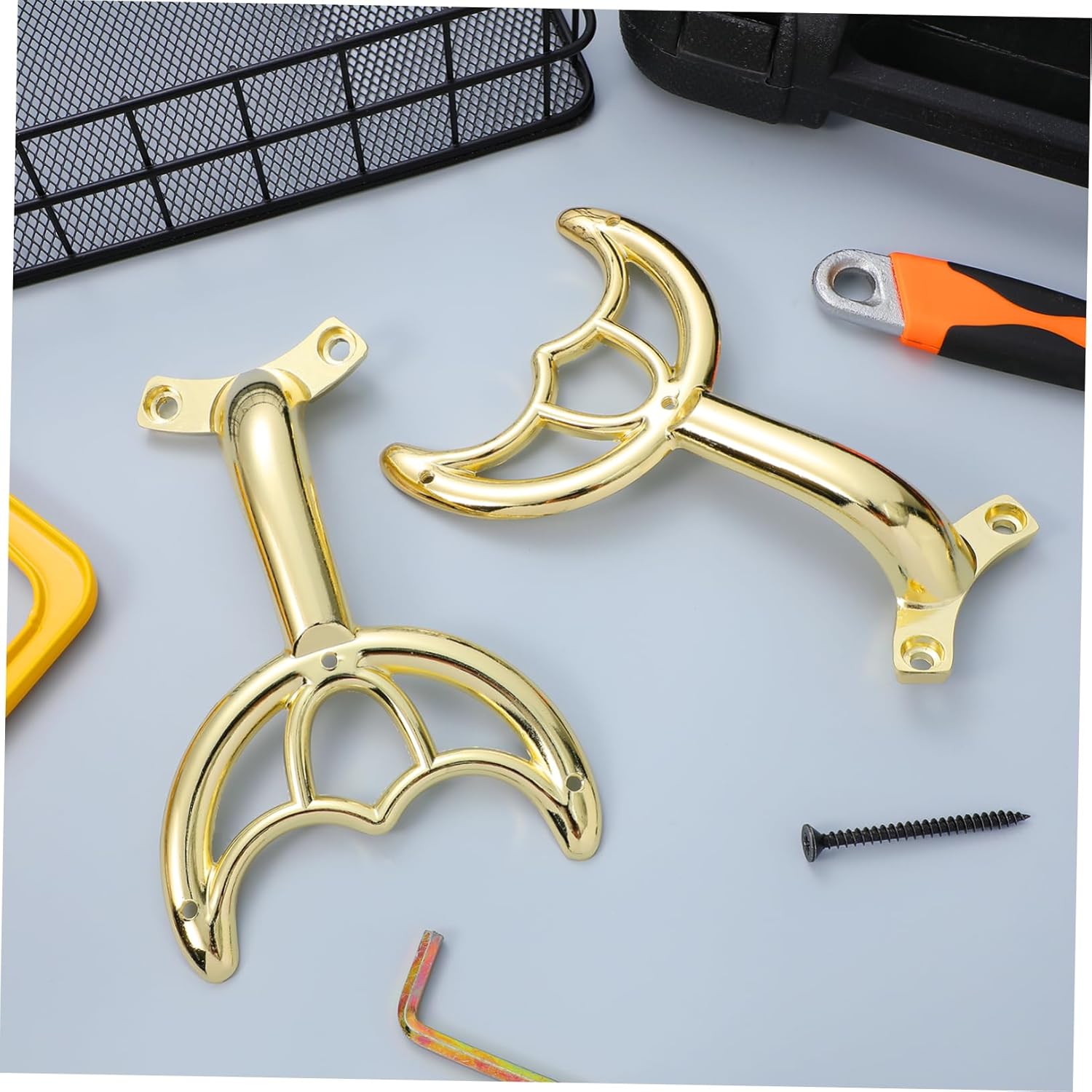 ARTIBETTER 5pcs Antique Ceiling Fan Arms with Hidden Screw for Replacement Fan Blades Support Rods Hardware Easy Installation for Home and Commercial Use