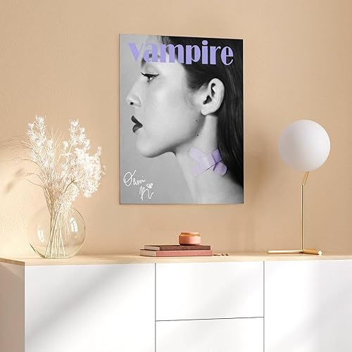 Miniatura 6 de Pósteres estéticos de Olivia Music Sour Rodrigo, portada de álbum de vampiro, póster firmado por vampiro, impresiones artísticas para decoración de