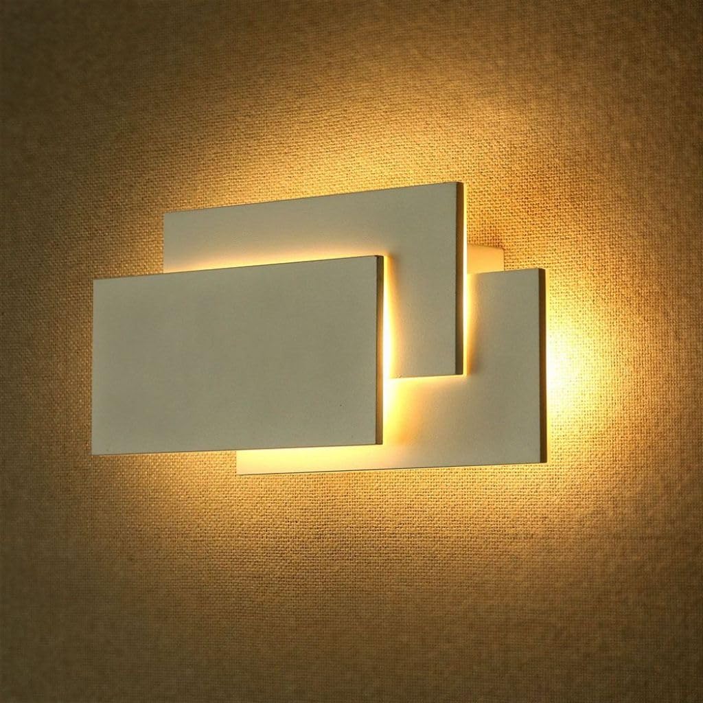 V-TAC 9 W dekoracyjna kwadratowa lampa ścienna LED – obudowa z odlewu ciśnieniowego – kompatybilna z czujnikami, piękna nowoczesna lampa do salonu, sypialni, biura, recepcja 3000 K ciepła biel