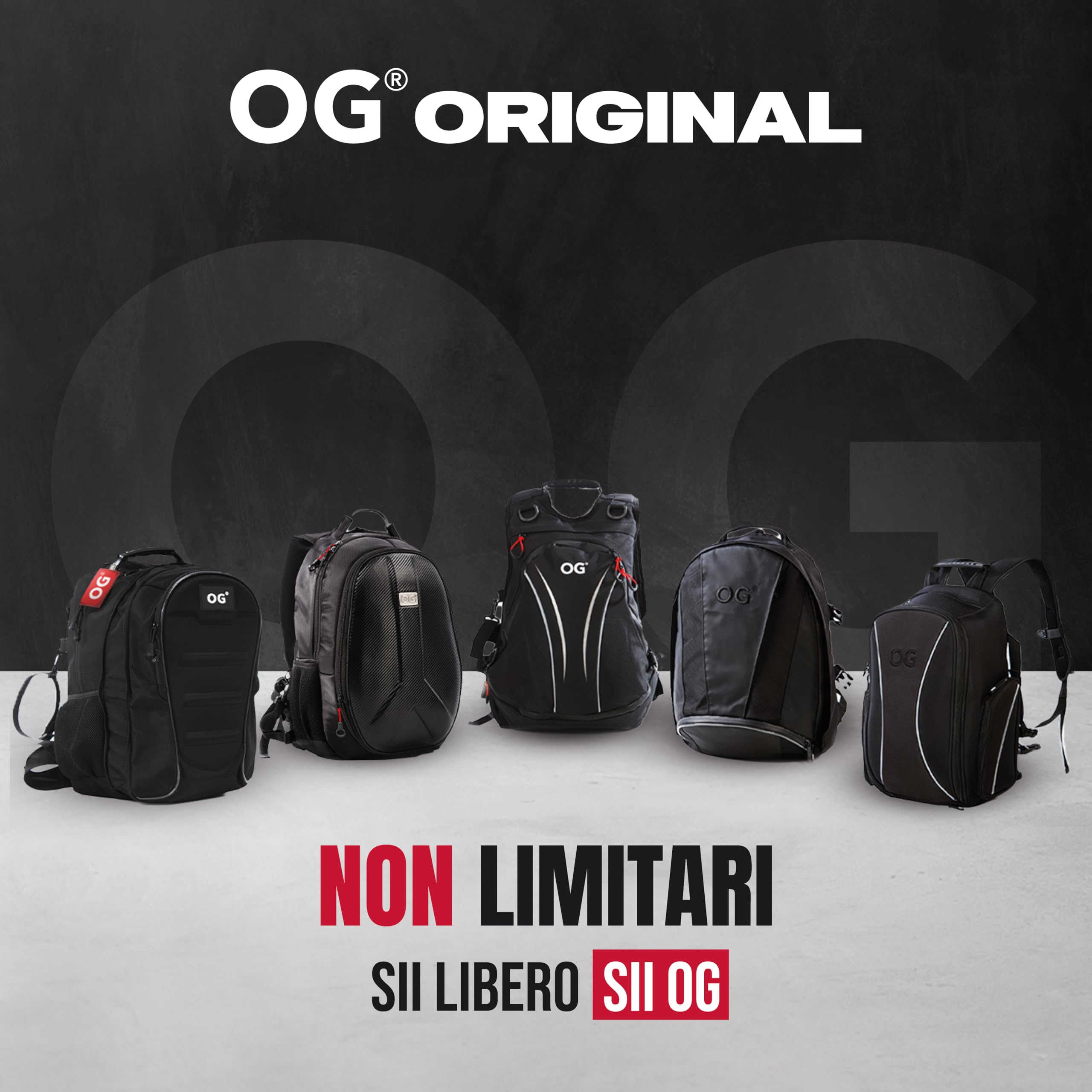 OG Original Zaino Moto GO Nero Impermeabile 20L, Borsa Porta-Casco Moto, Cinghia per Casco, Ciclismo, Uomo, Portatile, Rifrangente, Antifurto, Zaino Compatibile Ryanair