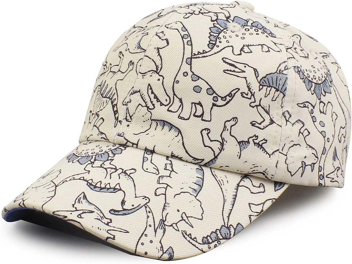 PesaatSummer Baby Boy Baseball Hat Dinosaur Infant Visor Caps Cotton Toddler Boys Sun Hats