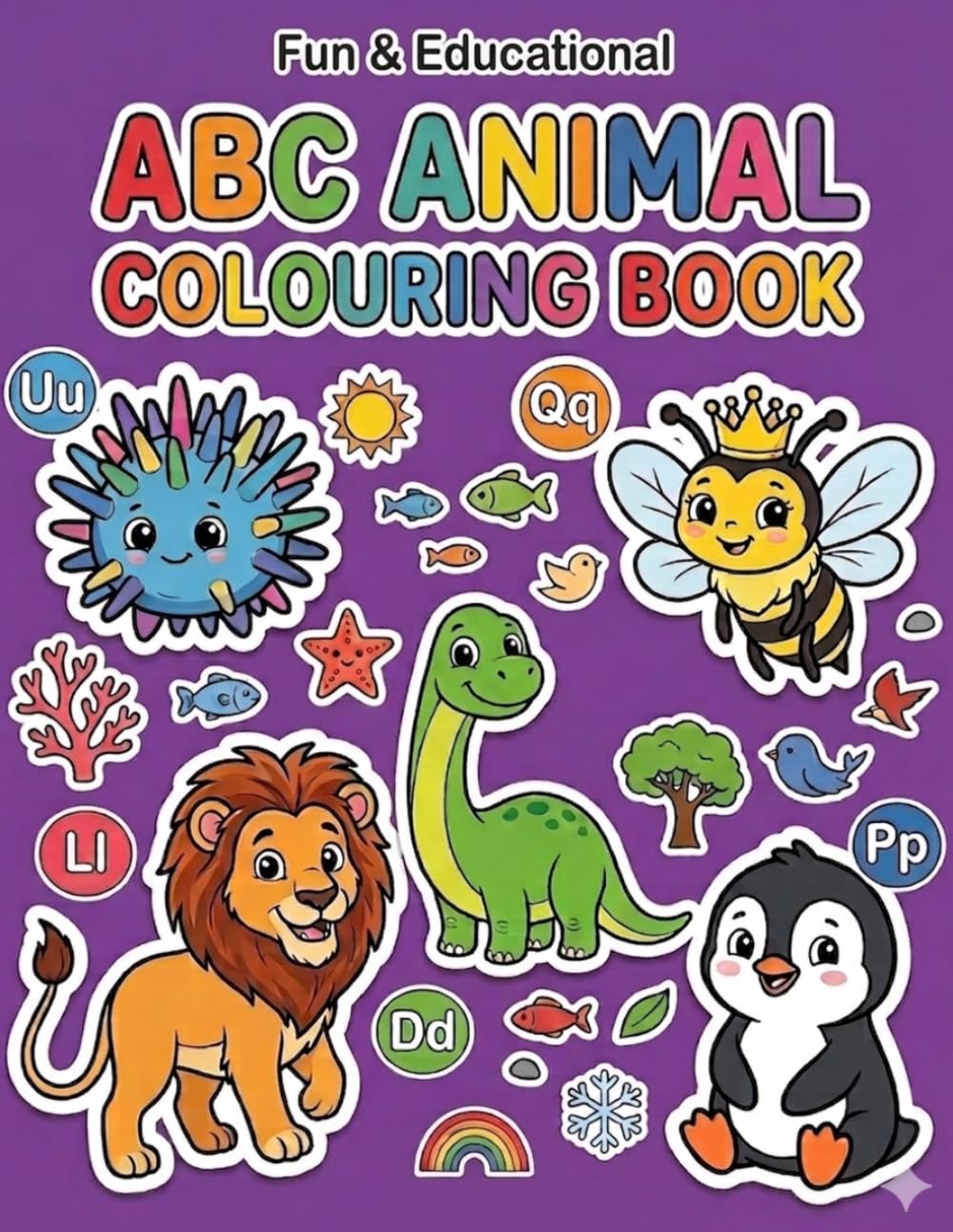 ABC Animal Colouring Book