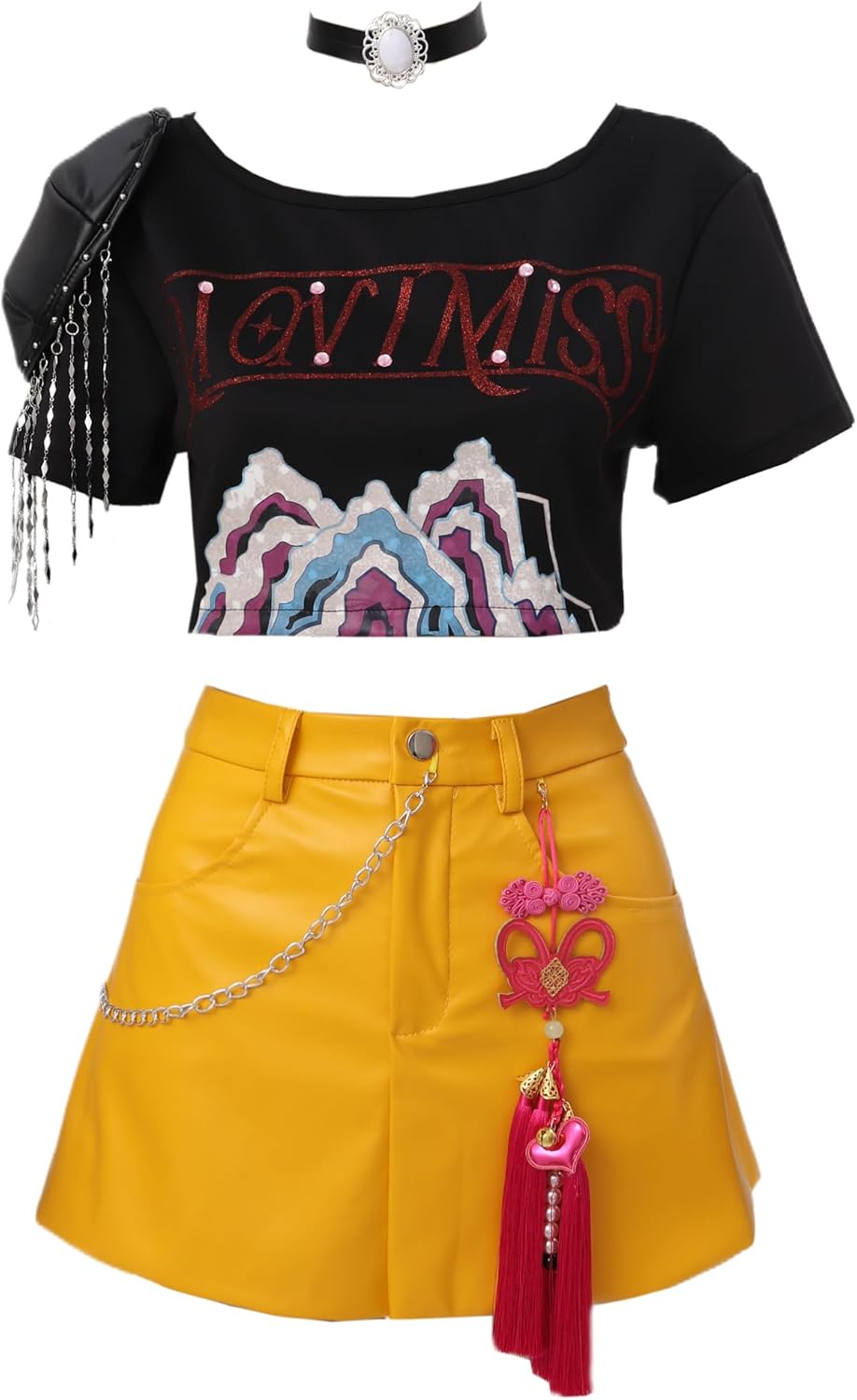 C-ZOFEK Kpops Anime Cosplay Costume Singer Dance Performance Outfit Women Halloween Small