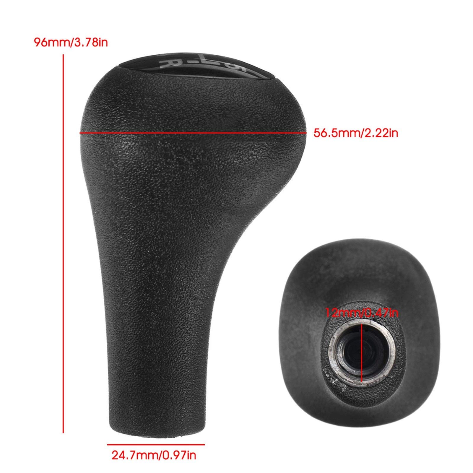 Pommeau De Levier De Vitesse Pour Ford Focus 1 MK1 1998-2004 - Noir Chromé, 5 Vitesses, Rechange Transmission Manuelle