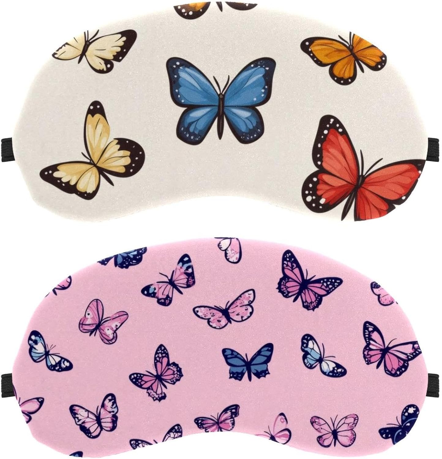 Confezione da 9 maschere per dormire a forma di farfalla, per dormire, maschera per dormire, maschera per gli occhi che blocca la luce, copertura morbida per gli occhi per viaggi, pisolino, aereo