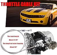Vista 4 de Kit de cable de acelerador trenzado LS Swap de 36" compatible con motor Chevrolet/Chevy LS1 97-07 de 4.8L 5.3L 5.7L 6.0L