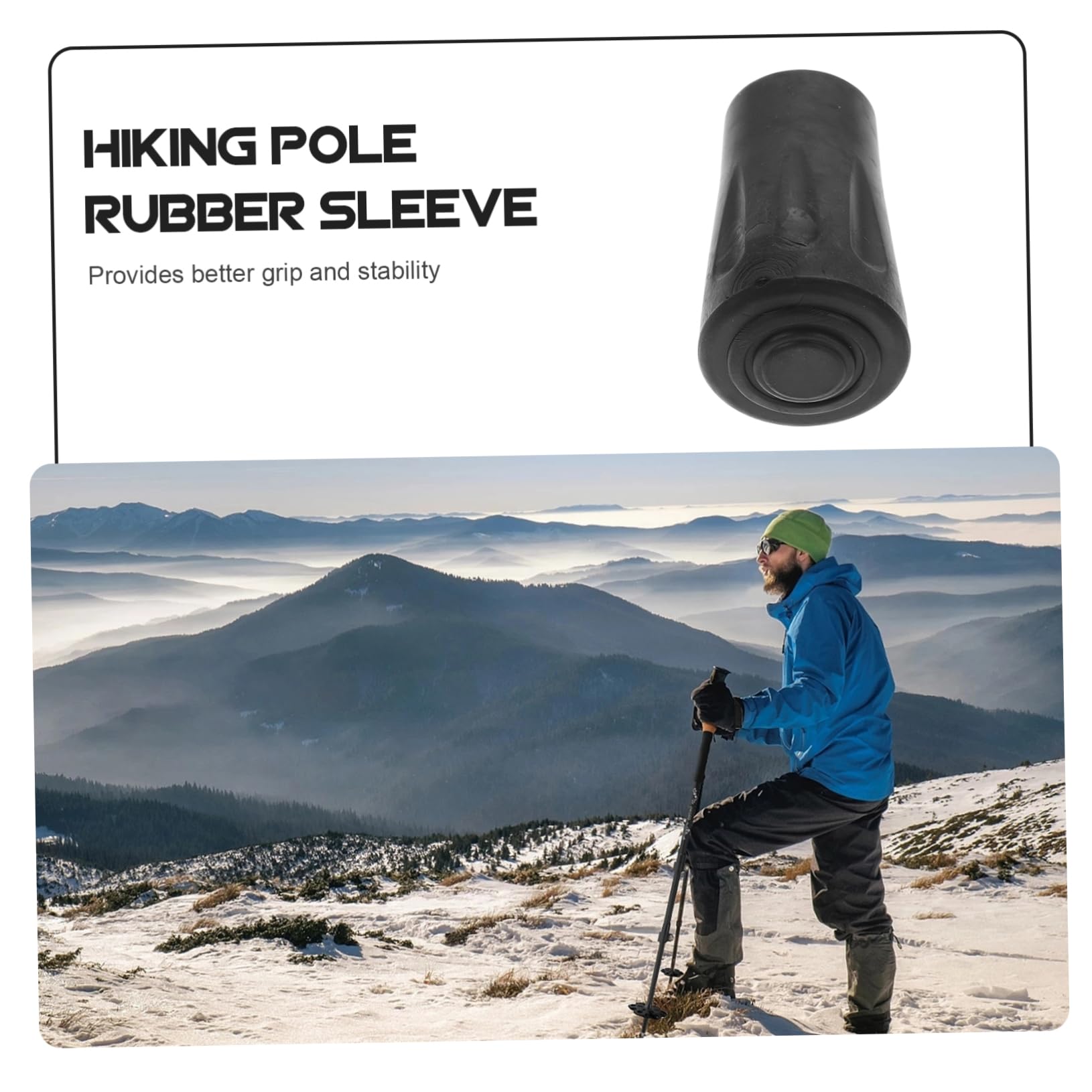 Anneome 50stücke Tips Für Trekkingstöcke rutschfeste Ersatzkappen Für Wanderstöcke Schutzkappen Für Outdoor-aktivitäten Unterstützung Unebenem Gelände Für Verschiedene Terrains