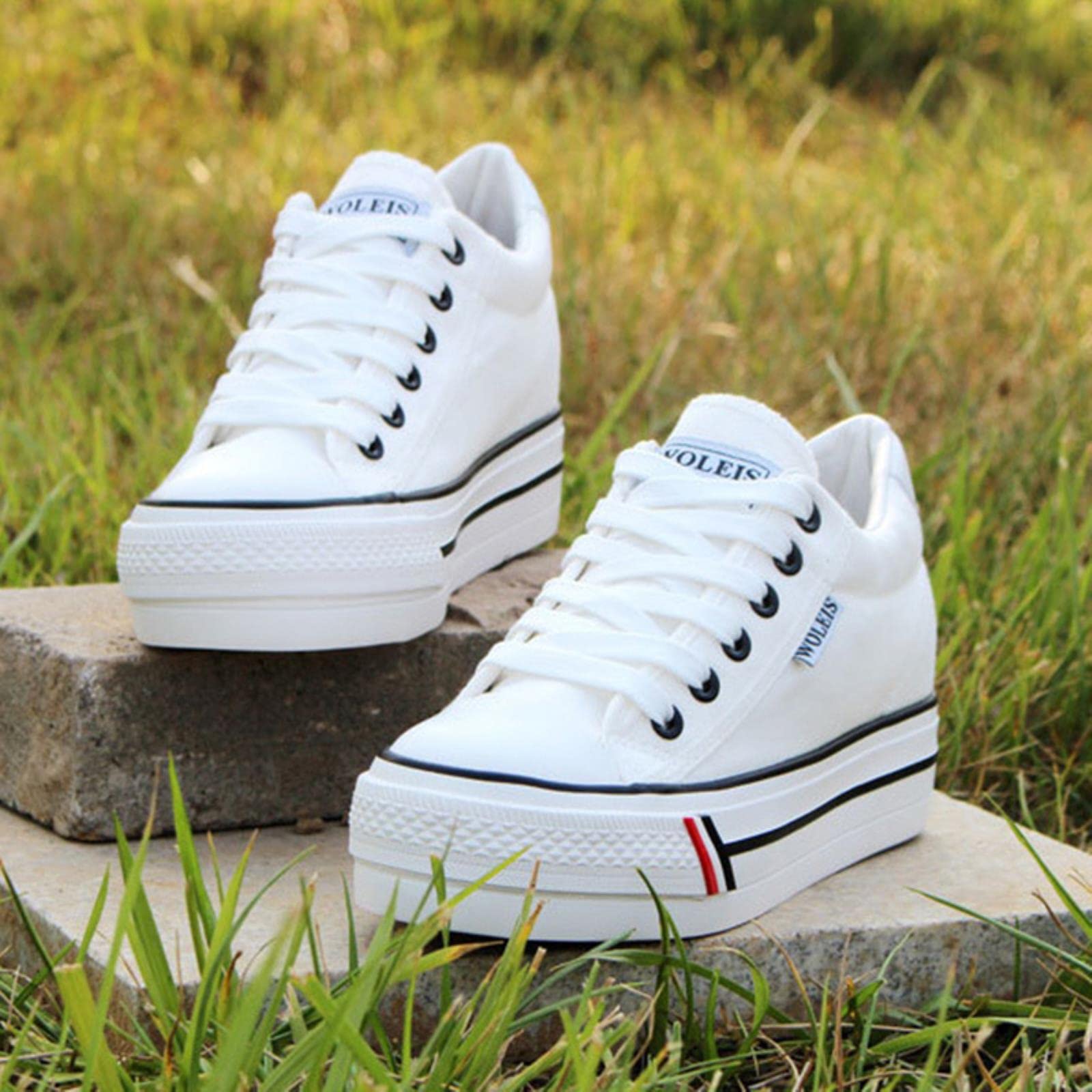 DSAI 2022 Primavera Donna Interna Allungamento Cuneo Scarpe Da Ginnastica Sneakers Da Donna Sneakers Casual Piattaforma