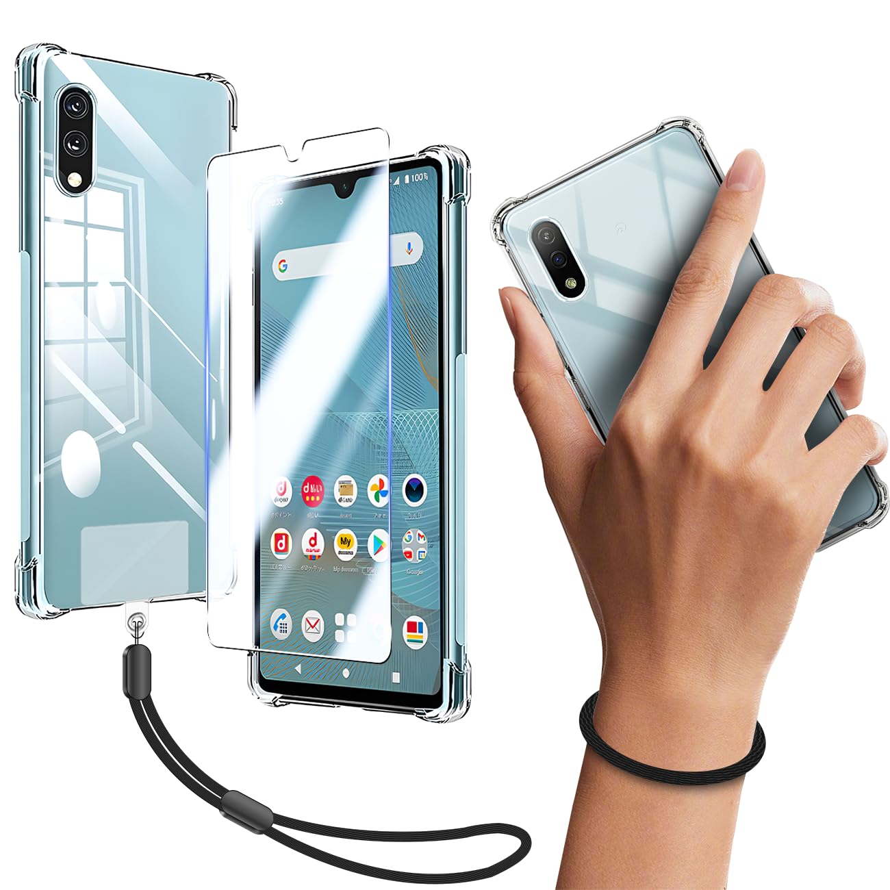 Amazon.co.jp: 対応 Xperia Ace II docomo SO-41B ケース クリア