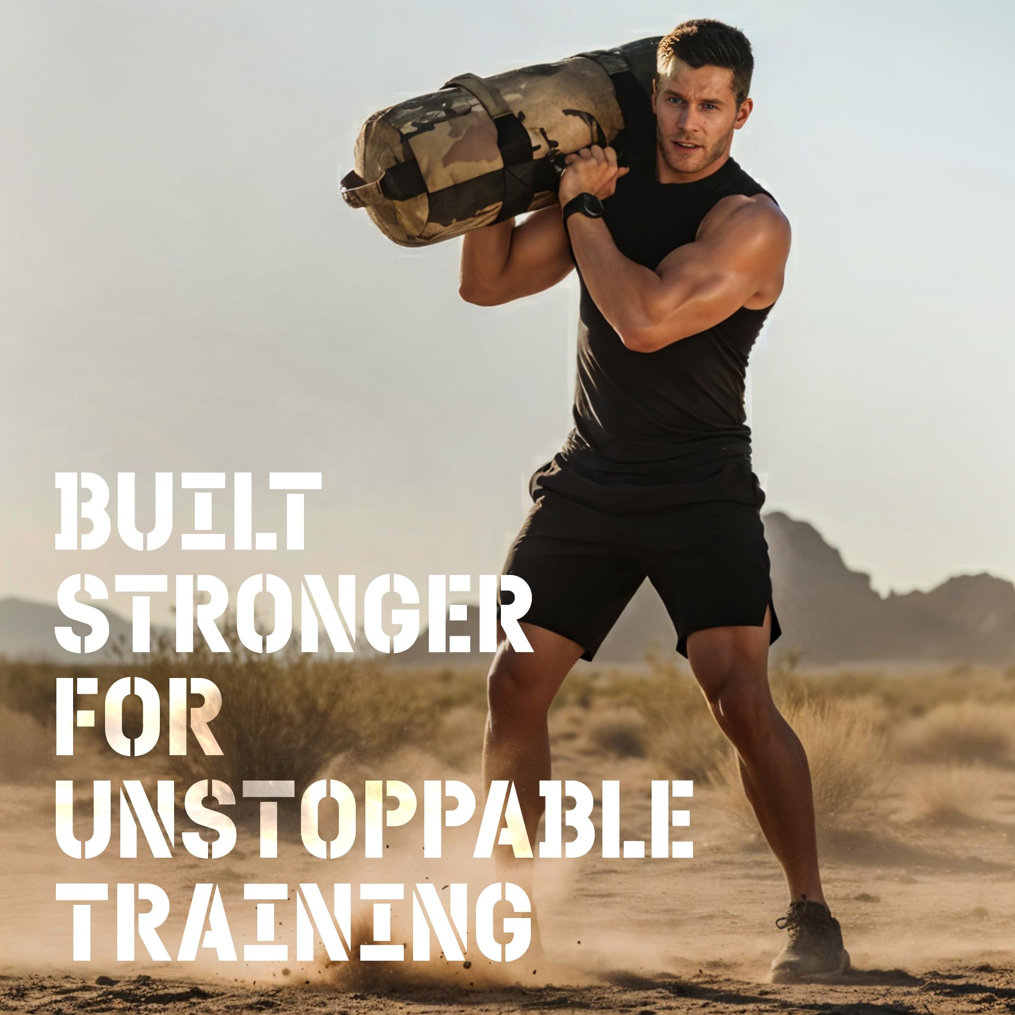 Yes4All Sandbag Regolabile per attività Fisica e Fitness con 7 Maniglie - Power Bag per allenamenti di Corsa, Core Bag per Molti allenamenti Esercizio Funzionali, e Forza 2-90kg