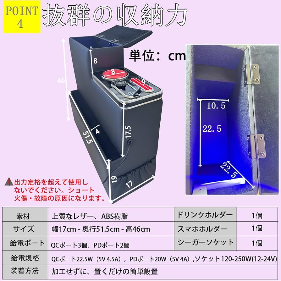 ソリオ バンディットMA15S MA26S MA36S MA46S MA27S等 Amazon | スズキ ソリオに適合 コンソールボックス バンディット
