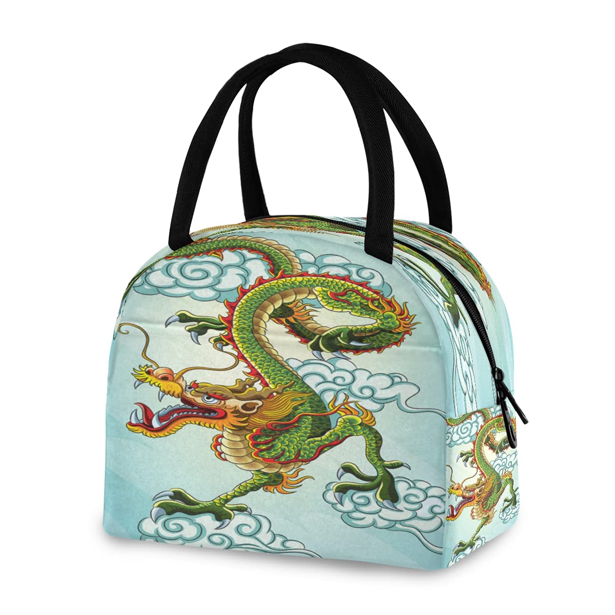 Sac à Déjeuner Isotherme Pour Femme Motif Dragon Chinois