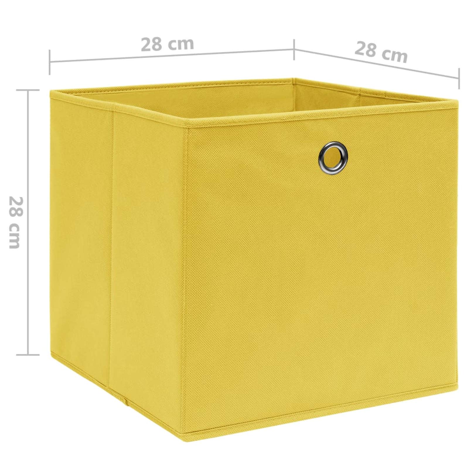 Gecheer Aufbewahrungsbox Truhe Zusammenklappbar Auflagenbox Spielkiste Regalkorb Faltkiste Korb Gartenbox Kinderbox Box Kiste Faltbox Vliesstoff 28x28x28cm Dunkelrot,Vlies,
