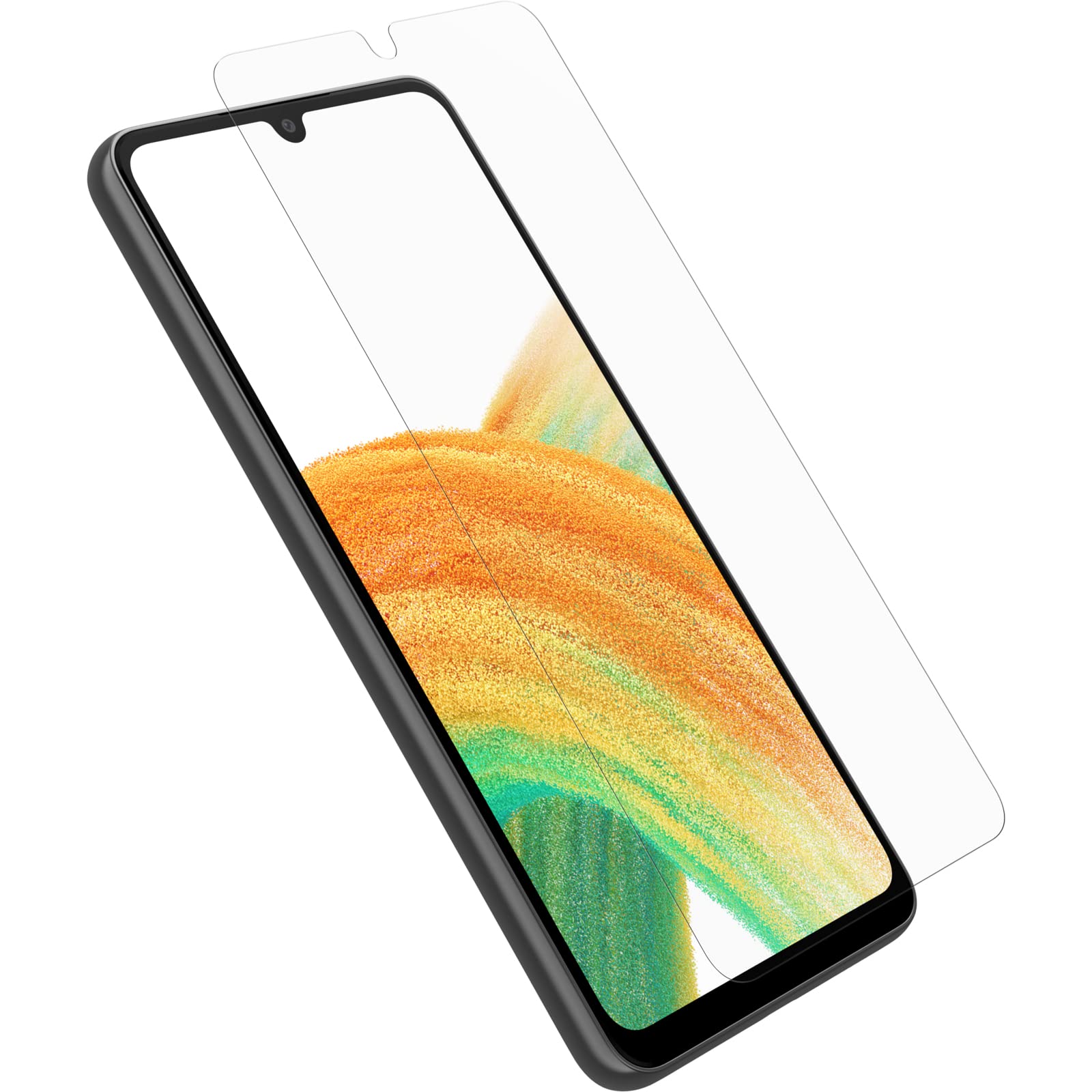 OtterBox Trusted Glass Screen Protector for Samsung Galaxy A33 5G, Tempered Glass, Scratch Protection, Drop Defense for Shatter Protection, Non-Retail Packaging