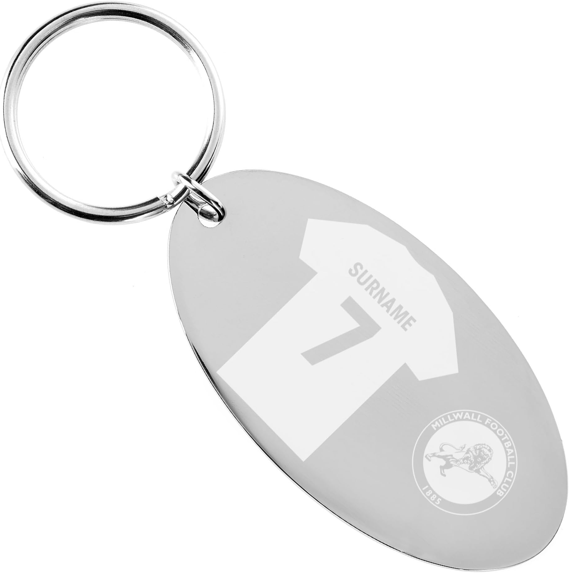 Official PERSONALISED Millwall FC Shirt Keyring