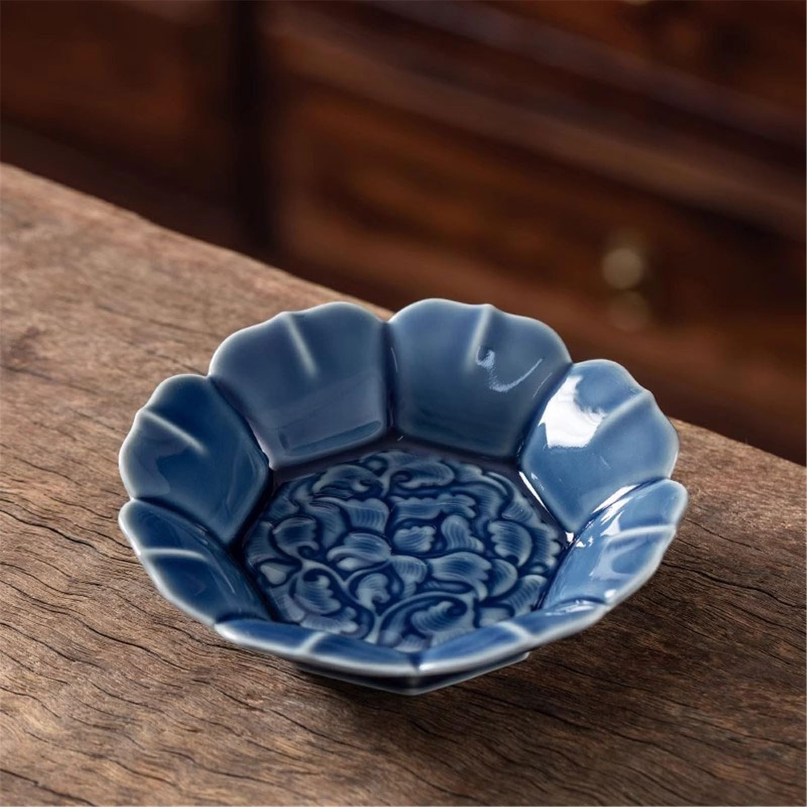 Sottovasi per Fiori Piattino Floreale con Vassoio raccogligocce in Ceramica a Forma di Fiore Vaso