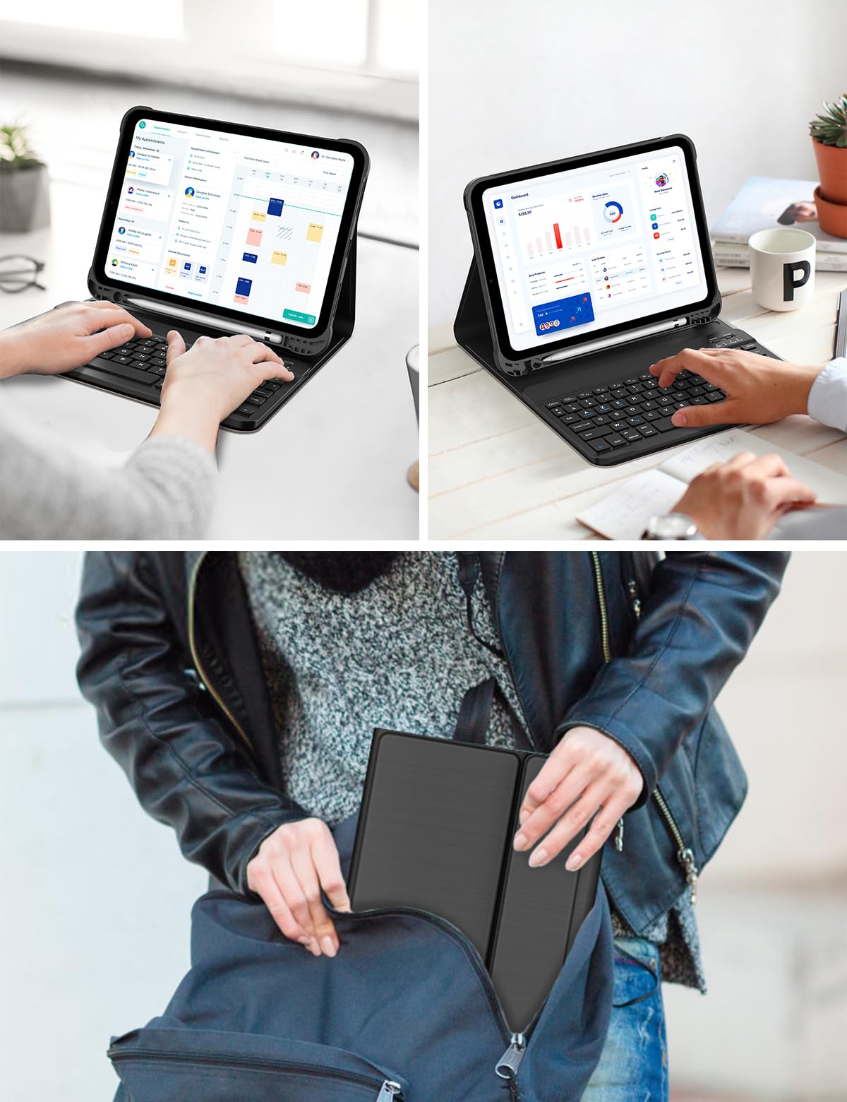 FOGARI Toetsenbord voor iPad 10e generatie 2022, toetsenbord voor iPad