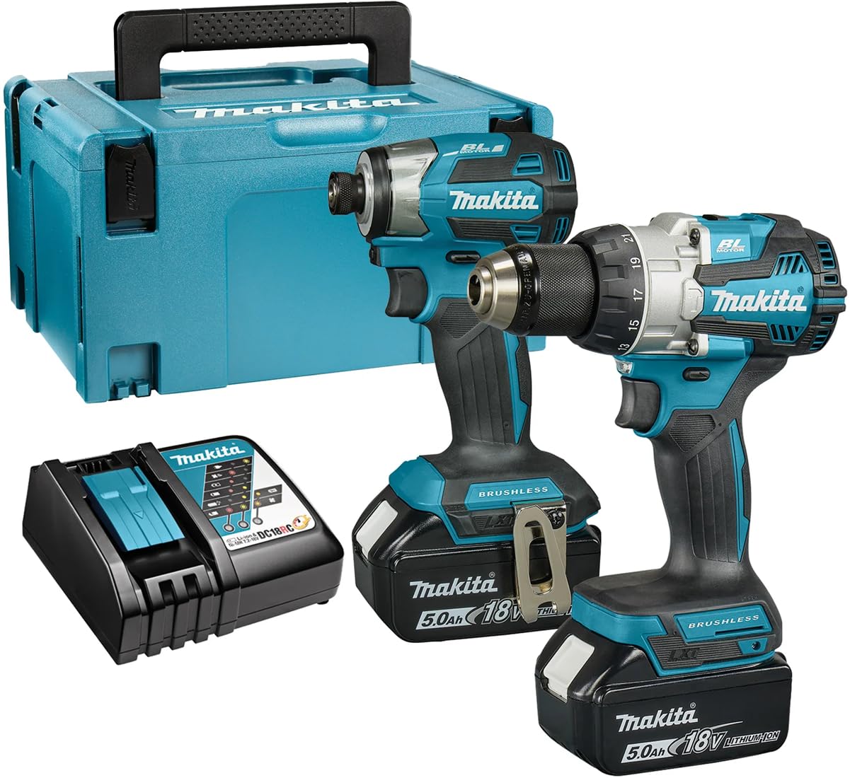 Combopack 2 herramientas 18V (DHP489 + DTD173) (2x5.0 Ah) – MAKITA DLX2528TJ