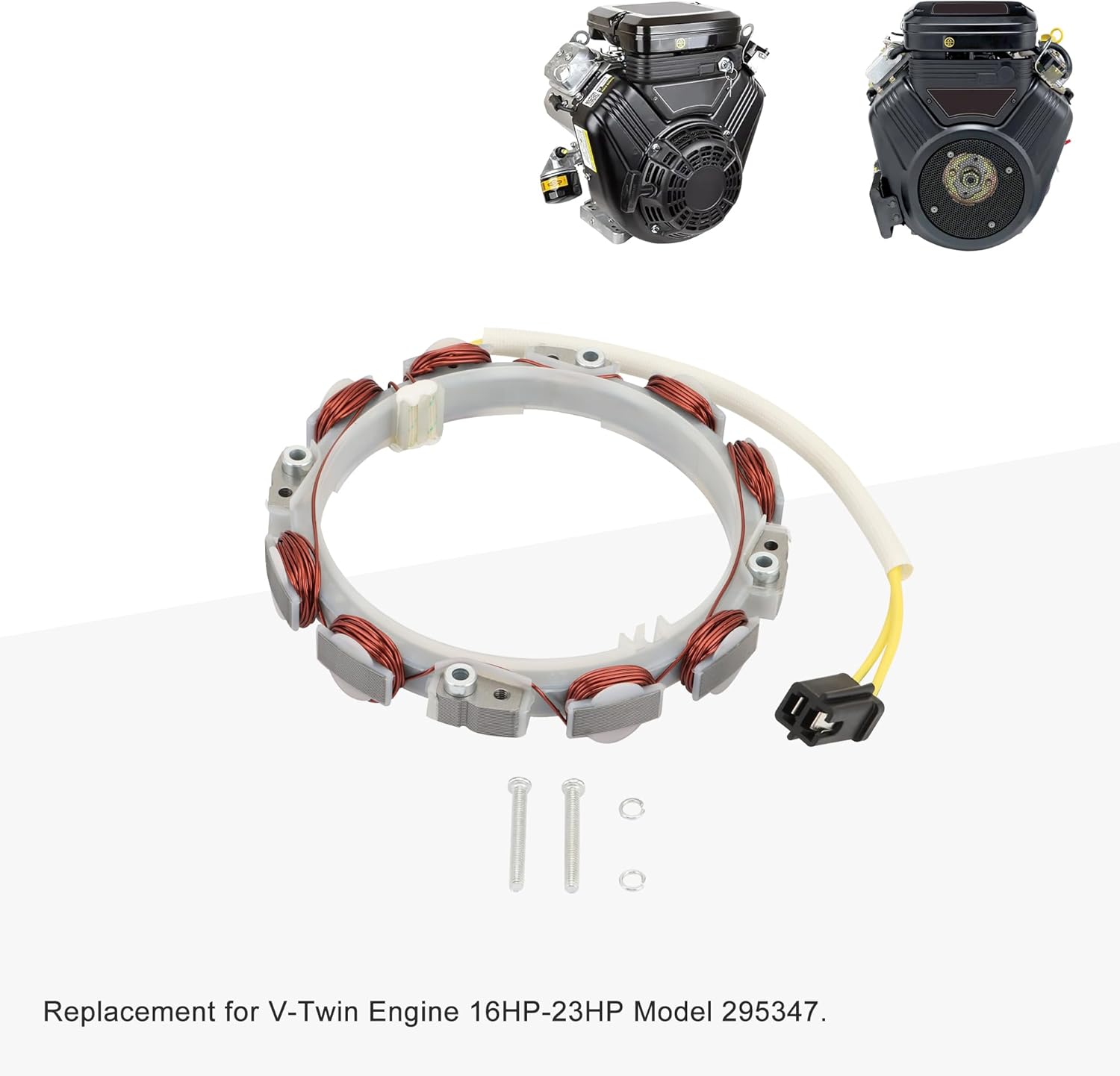 GOOFIT 846882 High Performance Charging Coil and Alternator Stator Assembly Replacement for V-Twin Engine 16HP-23HP Model 295347 305447 356447 Series Engines