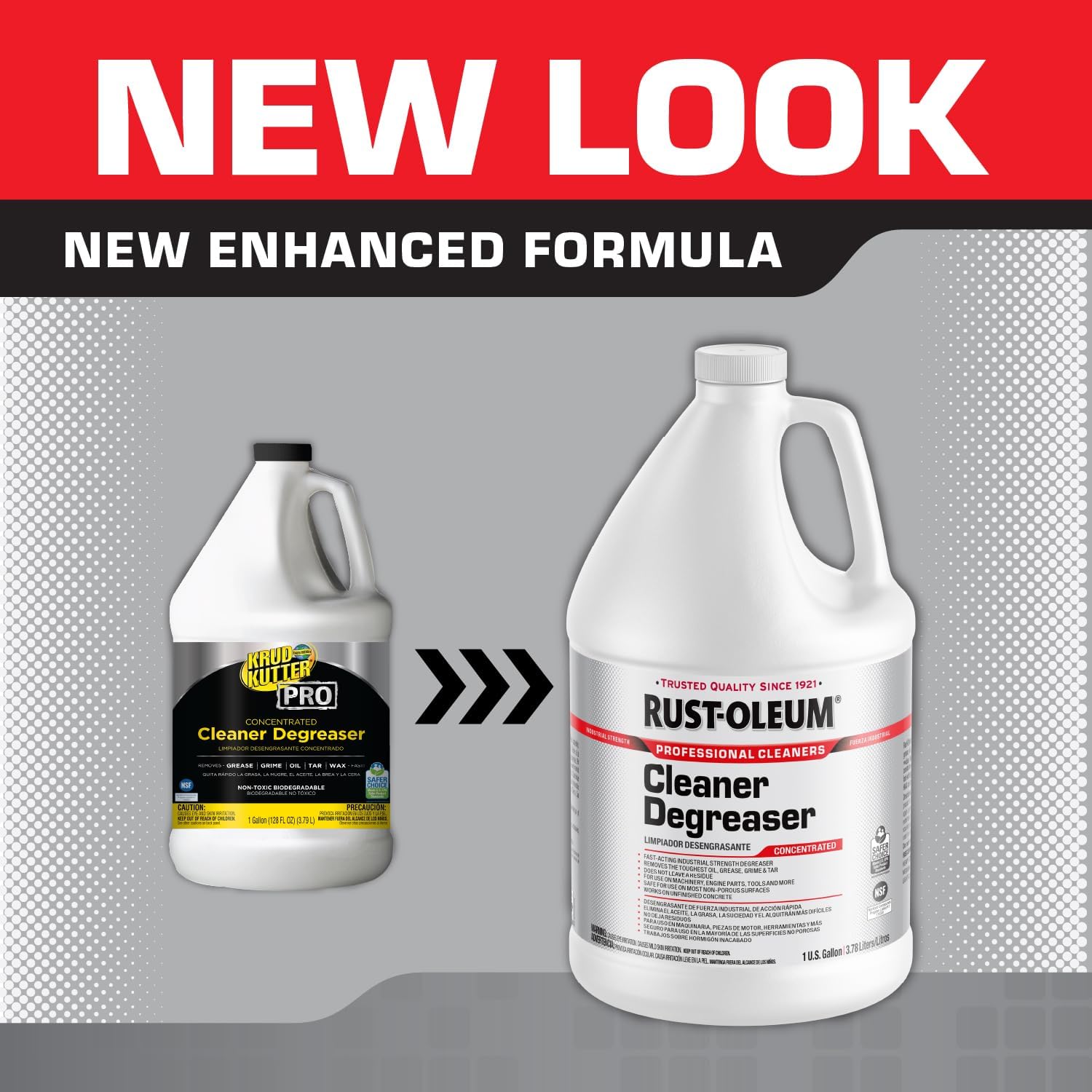 Rust-Oleum Professional Cleaners Cleaner Degreaser | 1 Gallon (128oz) | Professional Strength Concentrate | 4 Pack