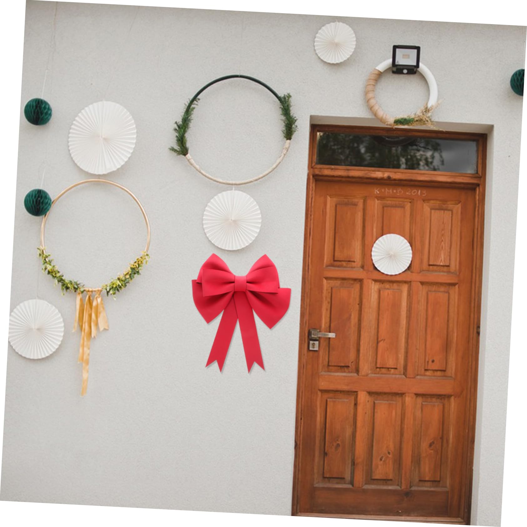 Zerodeko 4 Set di Grandi Fiocchi da Matrimonio per Decorazioni da Appendere alla Parete per Feste di Nozze Grandi Fiocchi Decorativi per Natale 2 Pezzi * 4