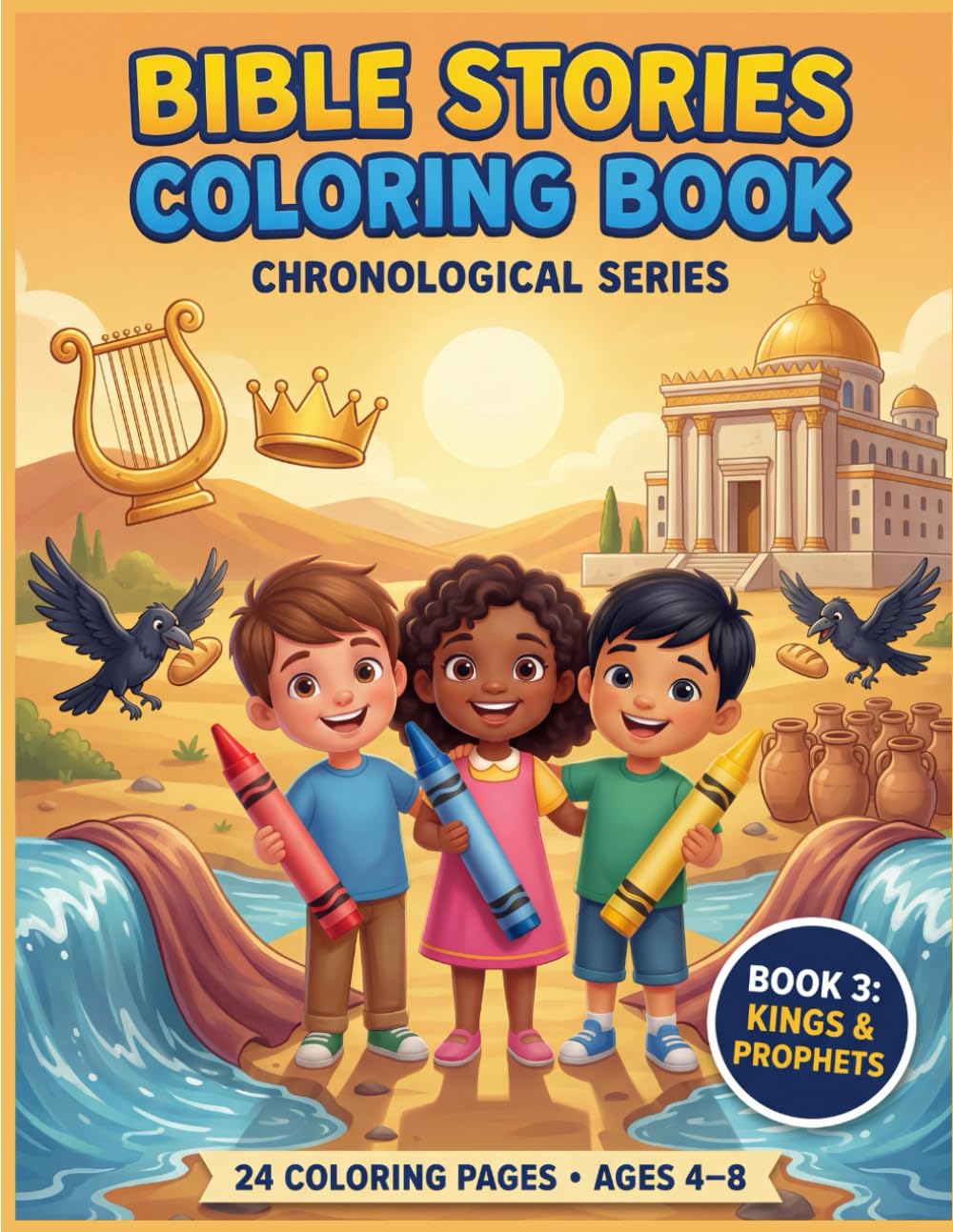 Bible Stories Coloring Book: Chronological Series — Book 3: Kings & prophets