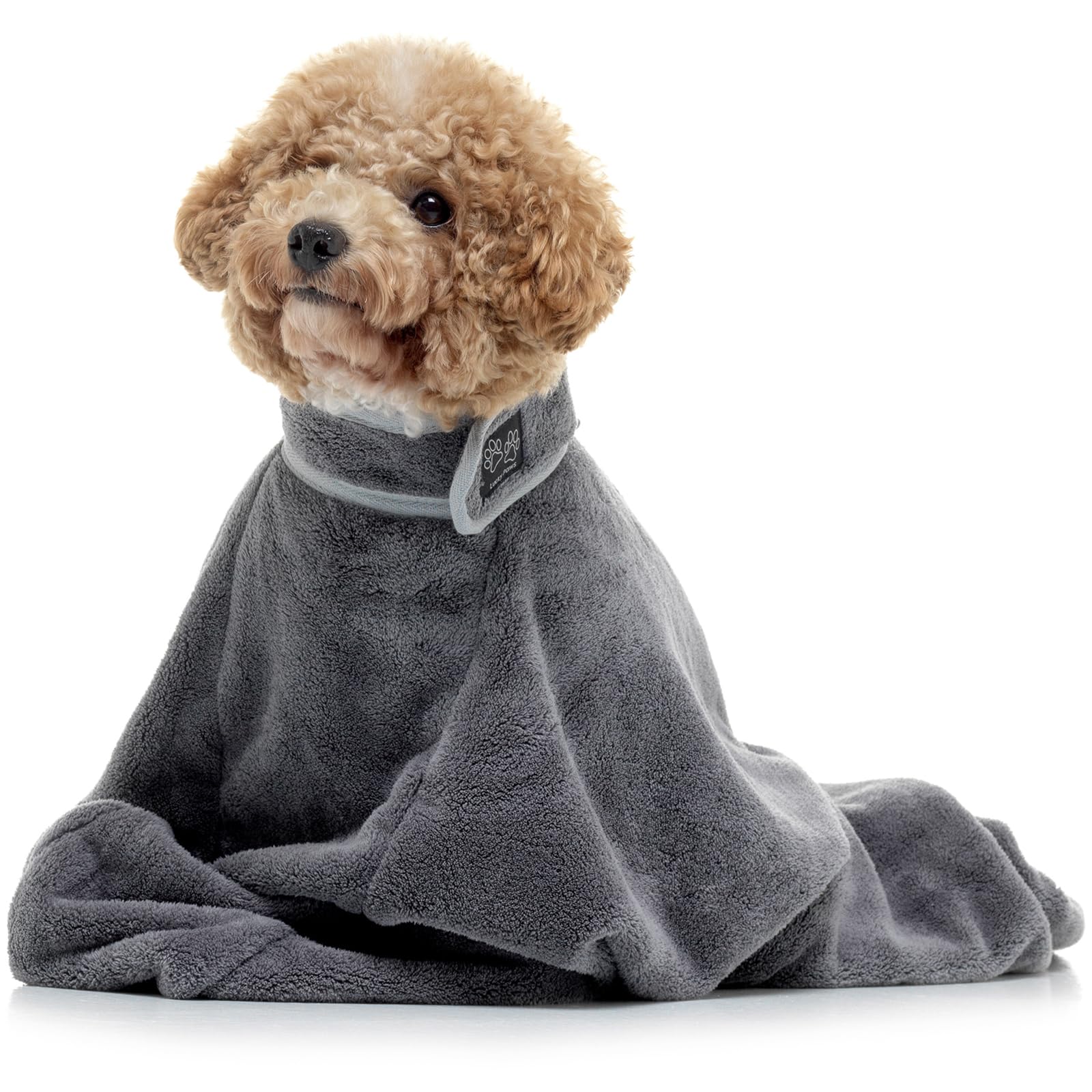 Lucky Paws® UK Dog Drying Bag - Luxurious Dog Towel Bag – Super Absorbent & Soft Dog Towels - Alternative for Dog Drying Coat - Dog Drying Towels - Perfect for Dog Grooming (XXL, French Navy) — image 1