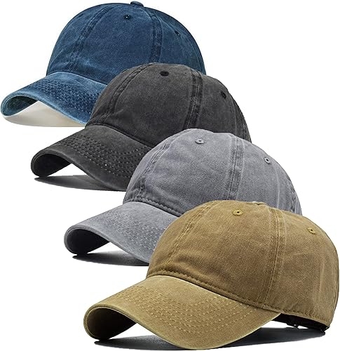 Miniatura 9 de Sombreros de béisbol para hombre y mujer, estilo vintage, lavados, desgastados, gorra de béisbol para papá, sombrero de golf para hombres y mujeres