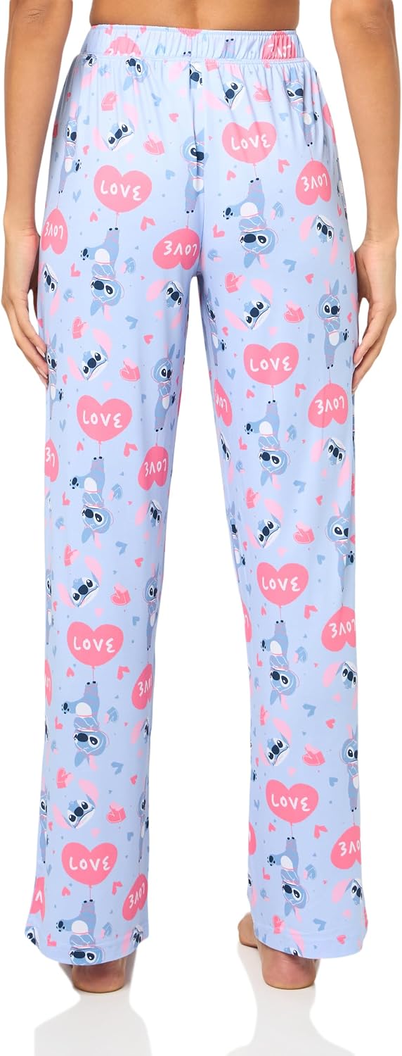 Disney Women's Pajama Bottom, Lounge Pant With Drawstring, Ultra-soft & Comfortable Nightwear