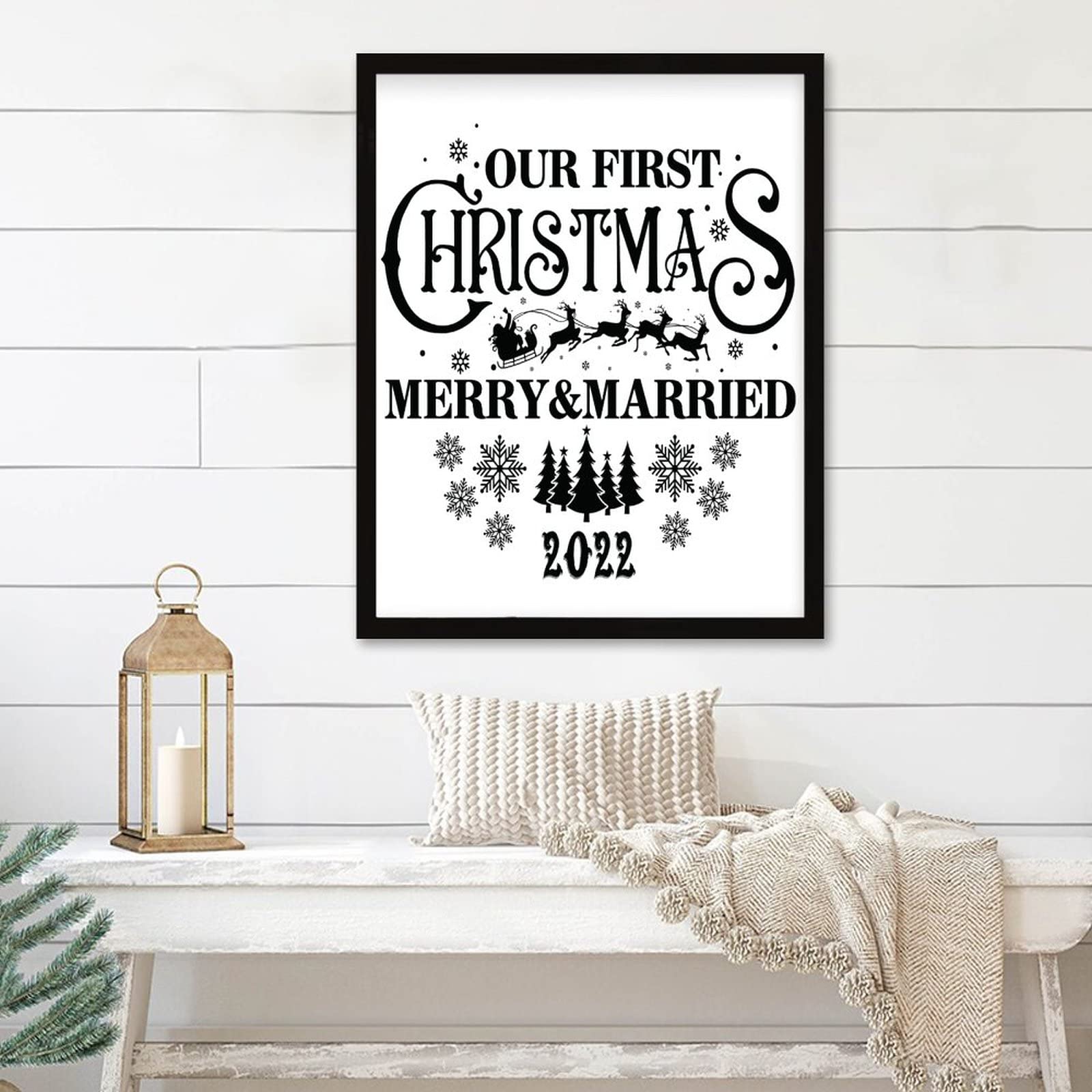 Décoration murale encadrée : le cadeau de mariage idéal pour jeune couple