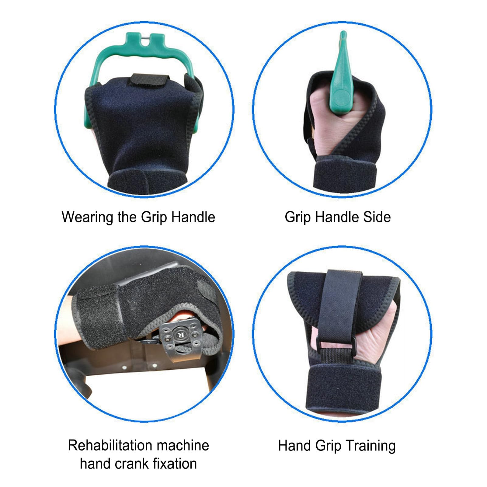Gants de Rééducation des Mains pour L'entraînement – ​​Gants Fixes Auxiliaires Respirants et Réglables pour Les Patients Hémiplégiques et Les Personnes âgées