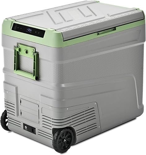 Miniatura 9 de EUHOMY - Refrigerador de 12 voltios, enfriador eléctrico de 45L (48 qt) con batería utilizable, refrigerador para automóvil de 0℉~68℉, refrigerador
