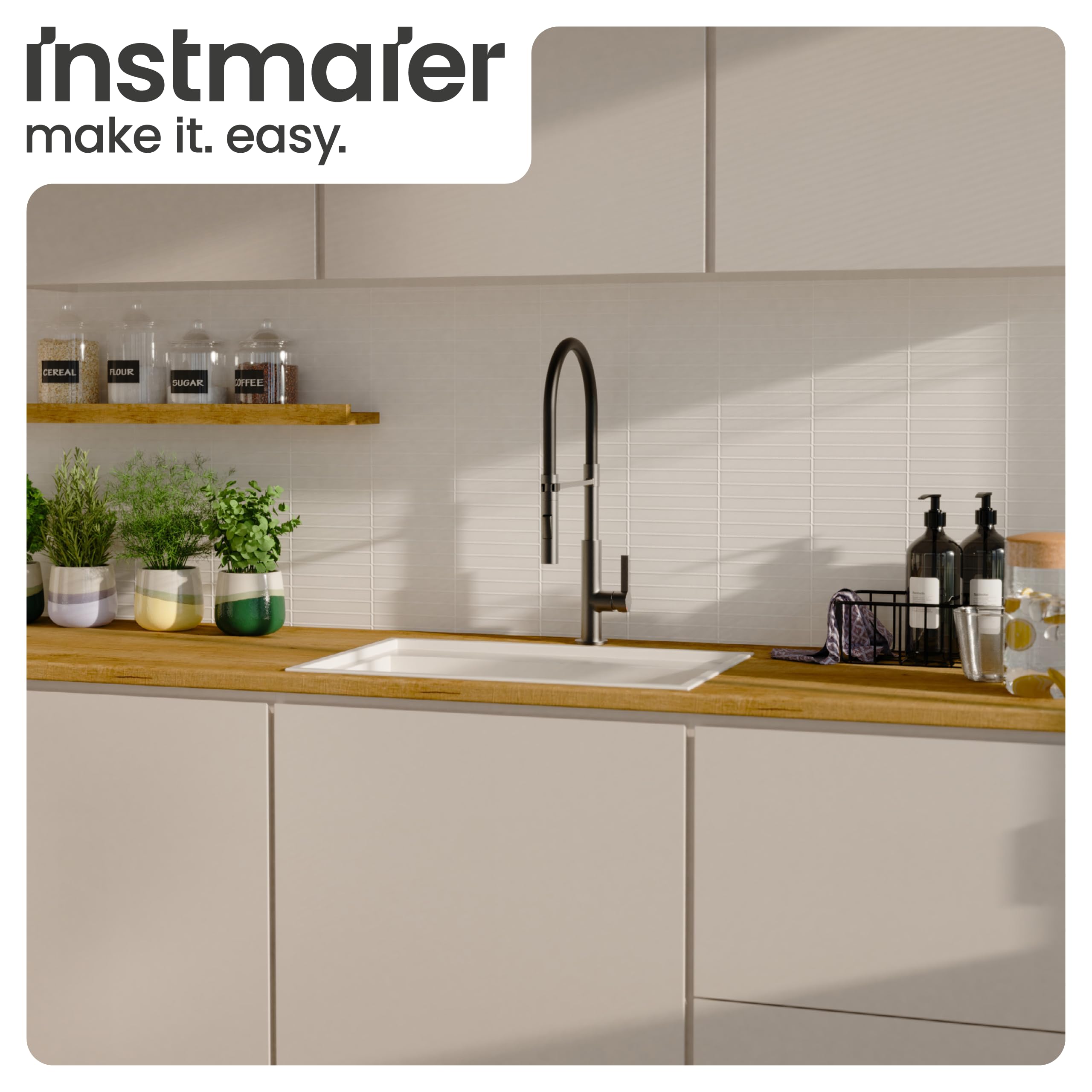 instmaier Nova | Küchenarmatur mit flexibler Geschirrbrause | Graphit matt | Wasserhahn Küche 360° schwenkbar | Spültischarmatur mit 2 Strahlarten | Mischbatterie