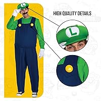 Vista 4 de Disguise Disfraz Luigi Deluxe para hombre