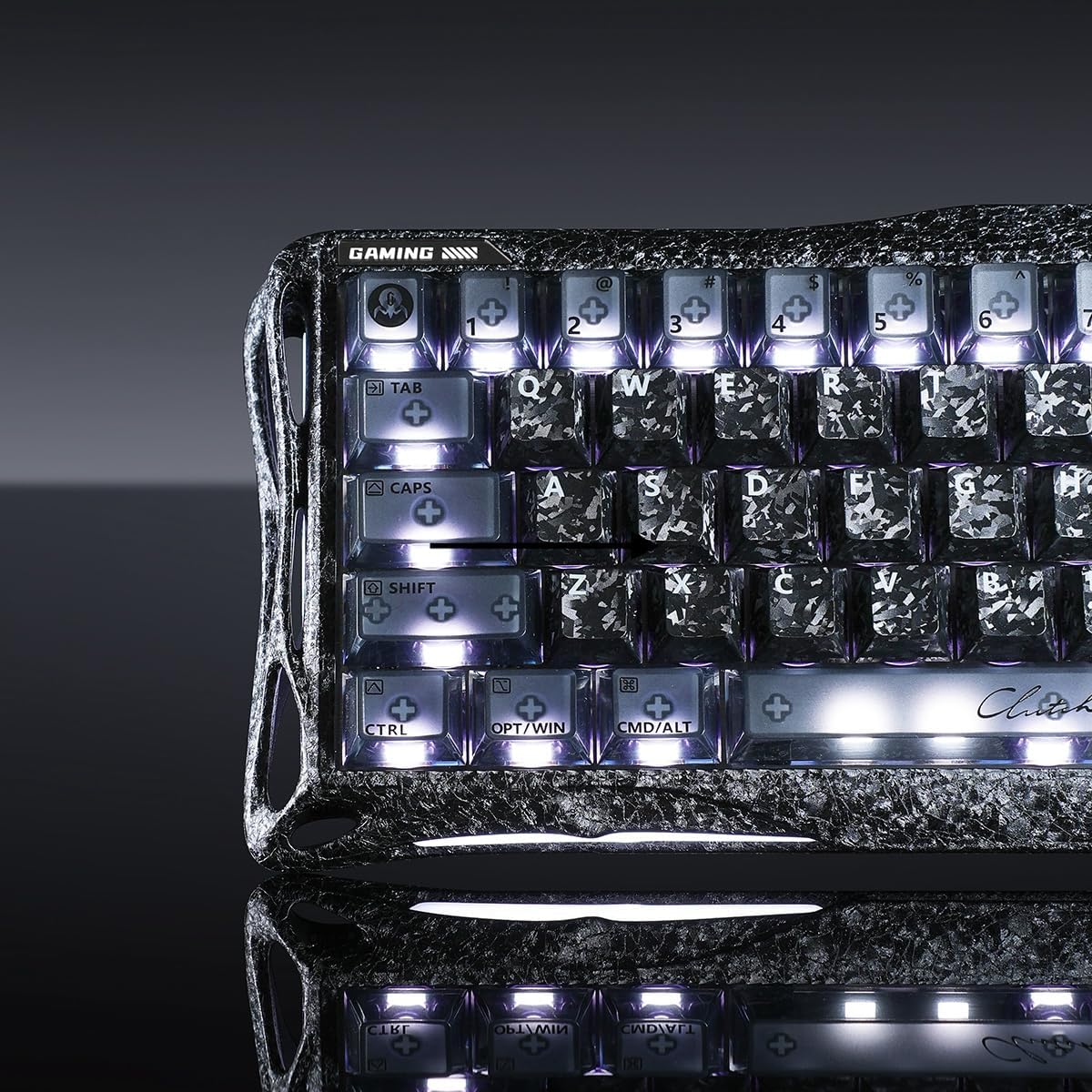 GravaStar Mercury V60 Pro 60% HE Magnetic Gaming Keyboard, True 8kHz Polling Rate, 0.125ms Latency, Dynamic Rapid Trigger, 0.005mm Adjustable Actuation, Full Aluminum Frame (Cyber Frost Black)