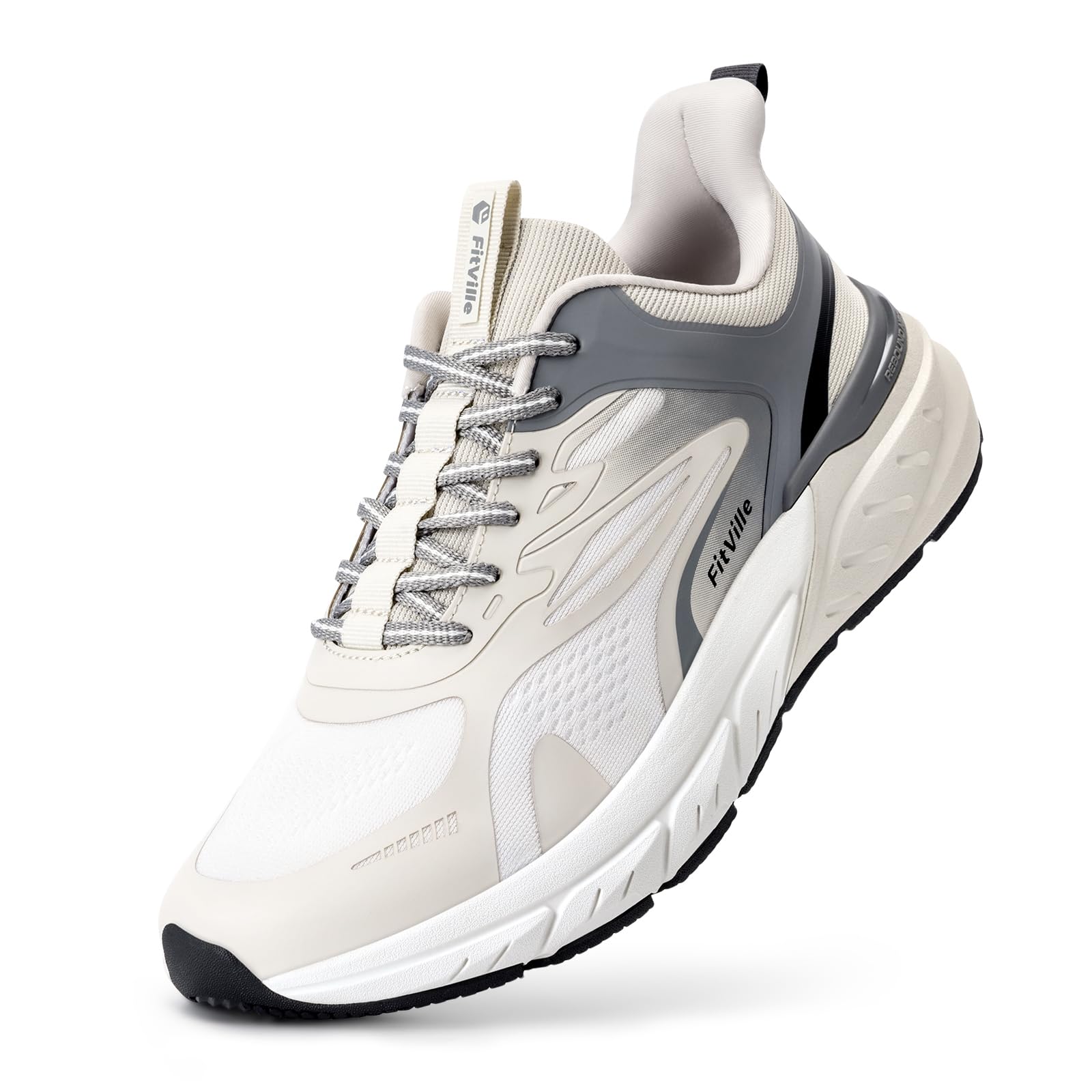 FitVille Walkingschuhe Extra Weit Herren Sneaker Atmungsaktiv Laufschuhe Dämpfende Sportschuhe Bequem Schuhe Turnschuhe rutschfest Joggingschuhe Fitnessschuhe Running Shoes Men für Breite Füße