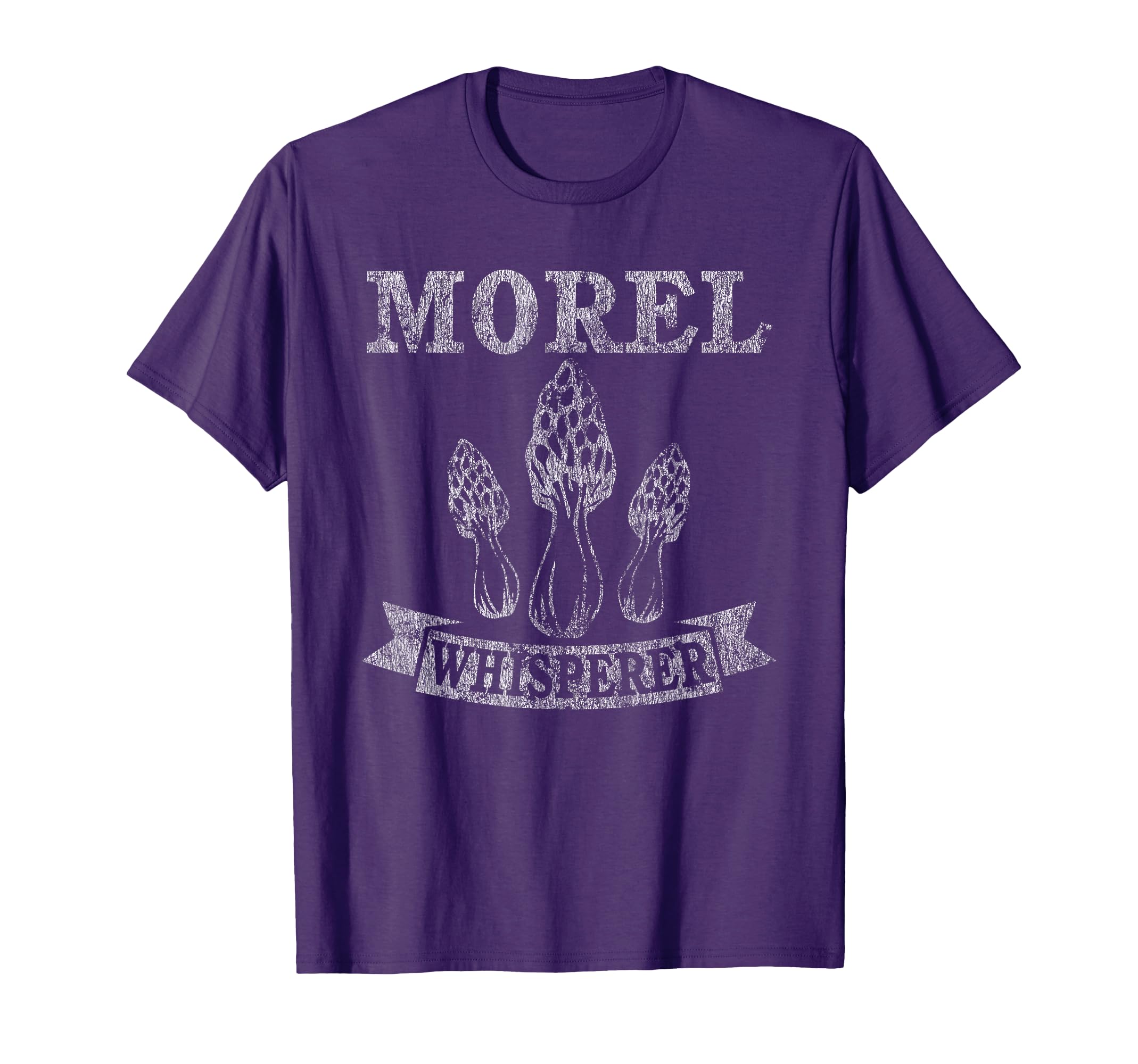 Morel Mushroom Whisperer Funny Distressed T-Shirt T-Shirt