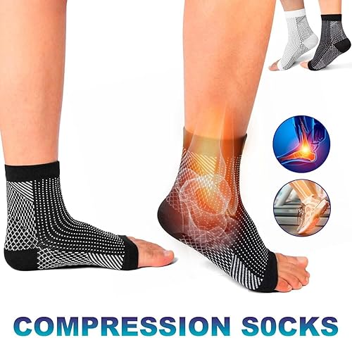 Miniatura 6 de Calcetines funcionales para neuropatía, calcetines de compresión de tobillo Comprex para mujeres y hombres, calcetines de compresión de tobillo