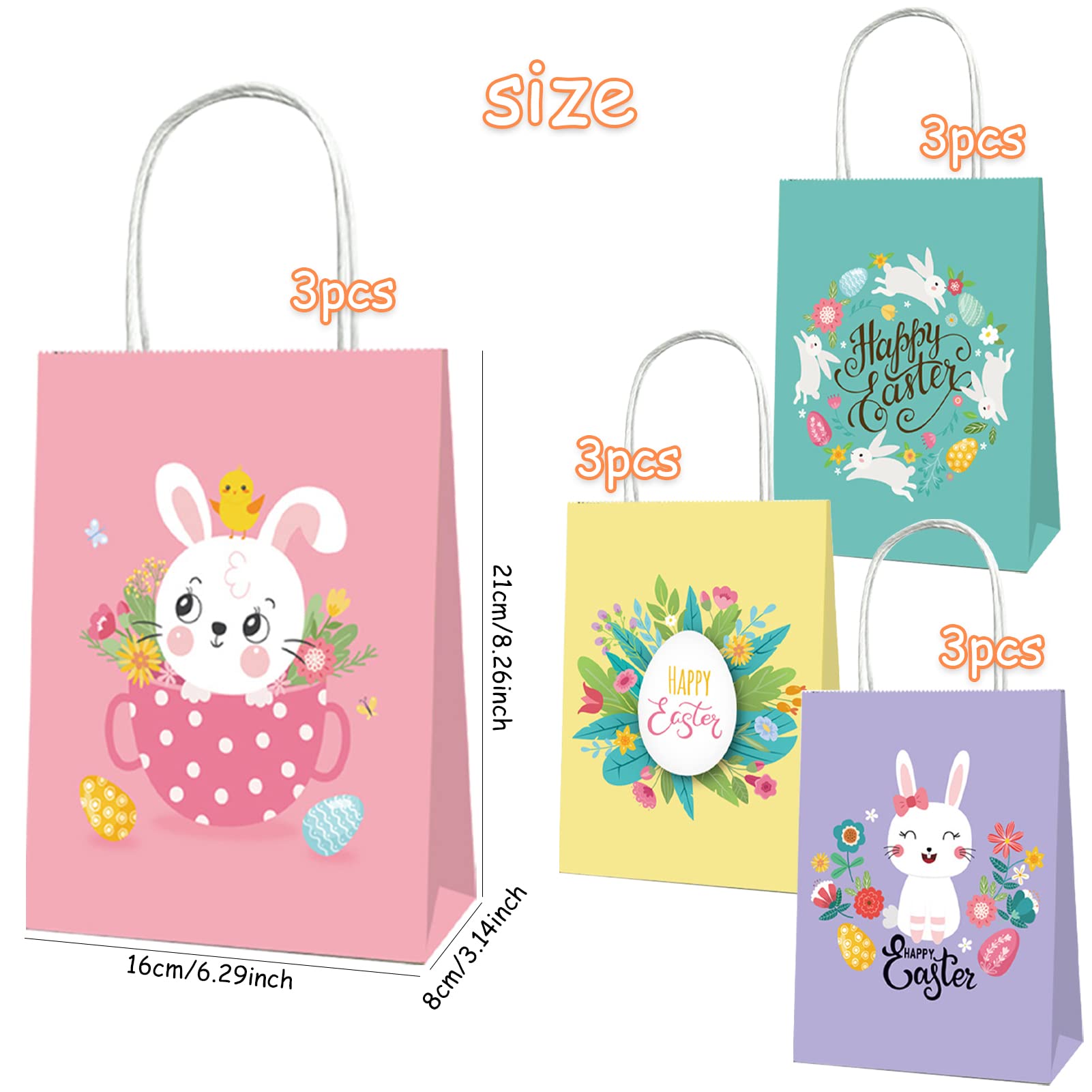 Sacchetti Pasquali Grandi Sacchetti Regalo Pasquali Pezzi