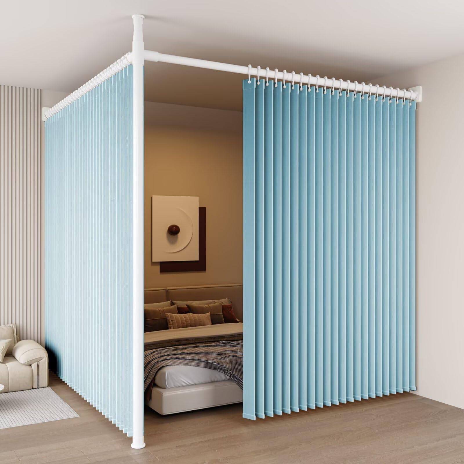 Amazon｜EazyRack 突っ張り パーテーション 部屋 仕切り （幅90-150cm