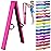 FC FUNCHEER 8FT Folding Balance Beam -Gymnastics Floor Beam - Gymnastics Equipment- Anti-Slip Bottom - Suede Cover - Carry Bag for Kids/Adults Home & Gym Center