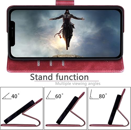 Miniatura 7 de SUANPOT Funda para iPhone 13 (no 13Pro) de 6.1 pulgadas 5G con bloqueo RFID, tarjetero y tarjetero, funda de piel sintética con tapa para teléfono,