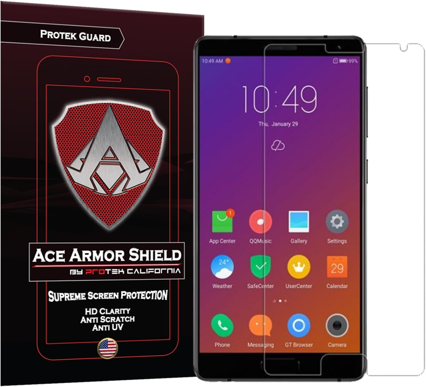 Protek Guard Screen Protector for The ZUK Edge with Free Lifetime Replacement Warranty
