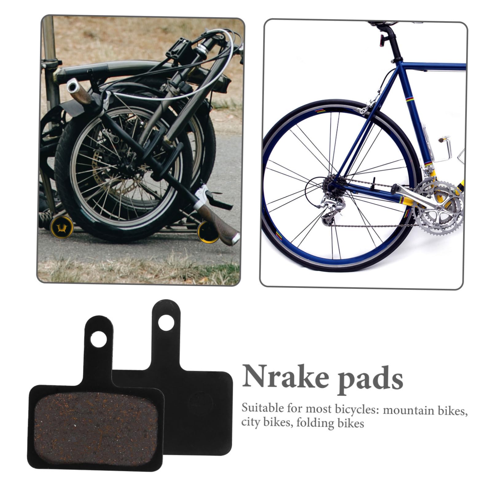 BESPORTBLE Pastiglie dei Freni della Bicicletta Freni della Bici Elettrica Pastiglie Freno Mountain Ciclismo Disco Freno Ciclismo Disco Pad Sostituzione Mezza Piastra
