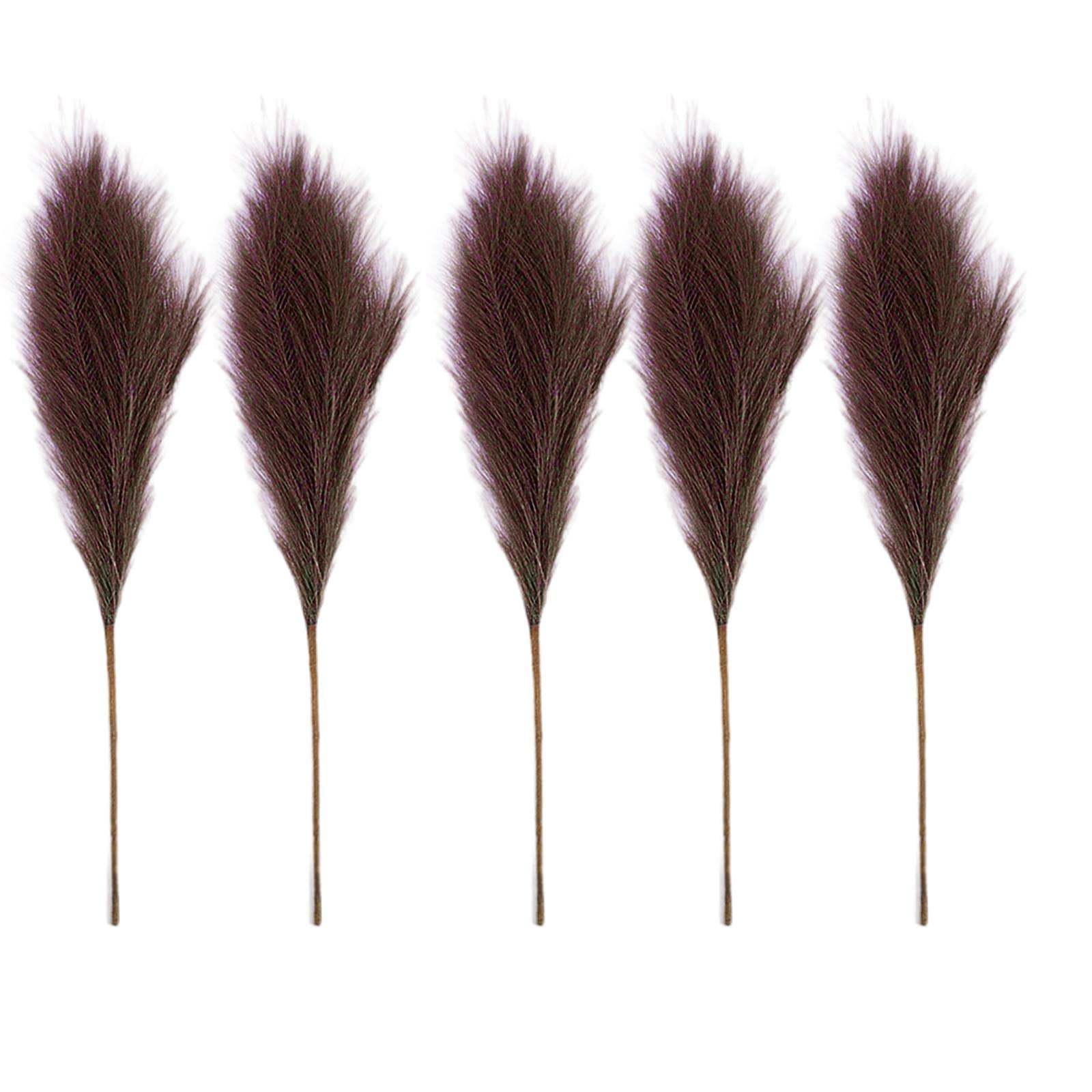 LOOM TREE® Faux Artificial Pampas Grass 70Cm Decor Bouquet for Home Decor Brown | Home Decor | Floral Decor-image-5