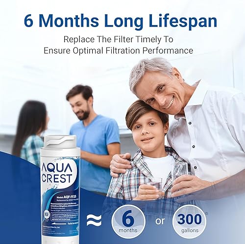 Miniatura 6 de AQUA CREST 644845 Filtro de agua de repuesto para refrigerador Bosch® Ultra Clarity® 11034152, 9000077104, 9000194412, B26FT70SNS, B22CS80SNS,