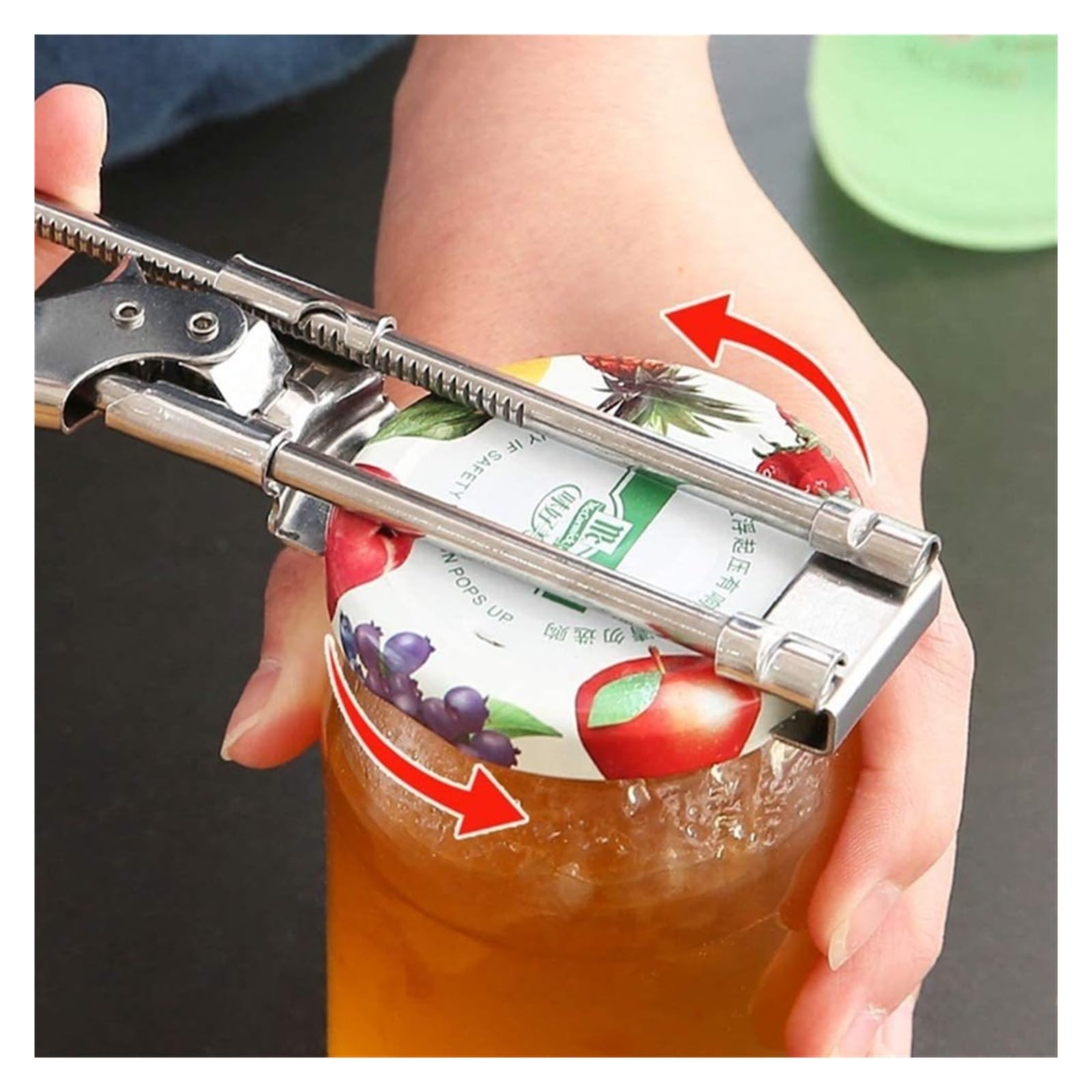 YSYPET Keuken Gereedschap blikjes Opener Multifunctionele Potflessendeksel 5 in 1 Multi-Opener voor Flessenglazen blikjes Handmatige Opener Gereedschap Gadget(Gray White