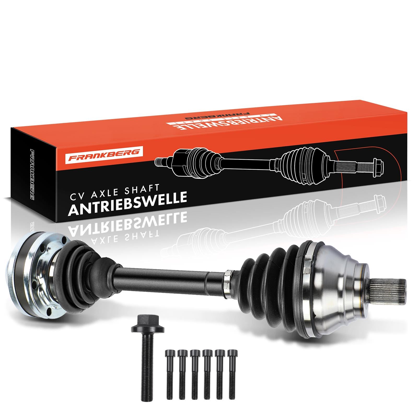 Frankberg Antriebswelle Achswelle Vorne Links Kompatibel mit A3 8P1 2003-2012 Q3 8UB 8UG 2011-2018 Antara L07 2007-2011 Alhambr.a 710 711 2010-2022 Replace# 1K0407271NP